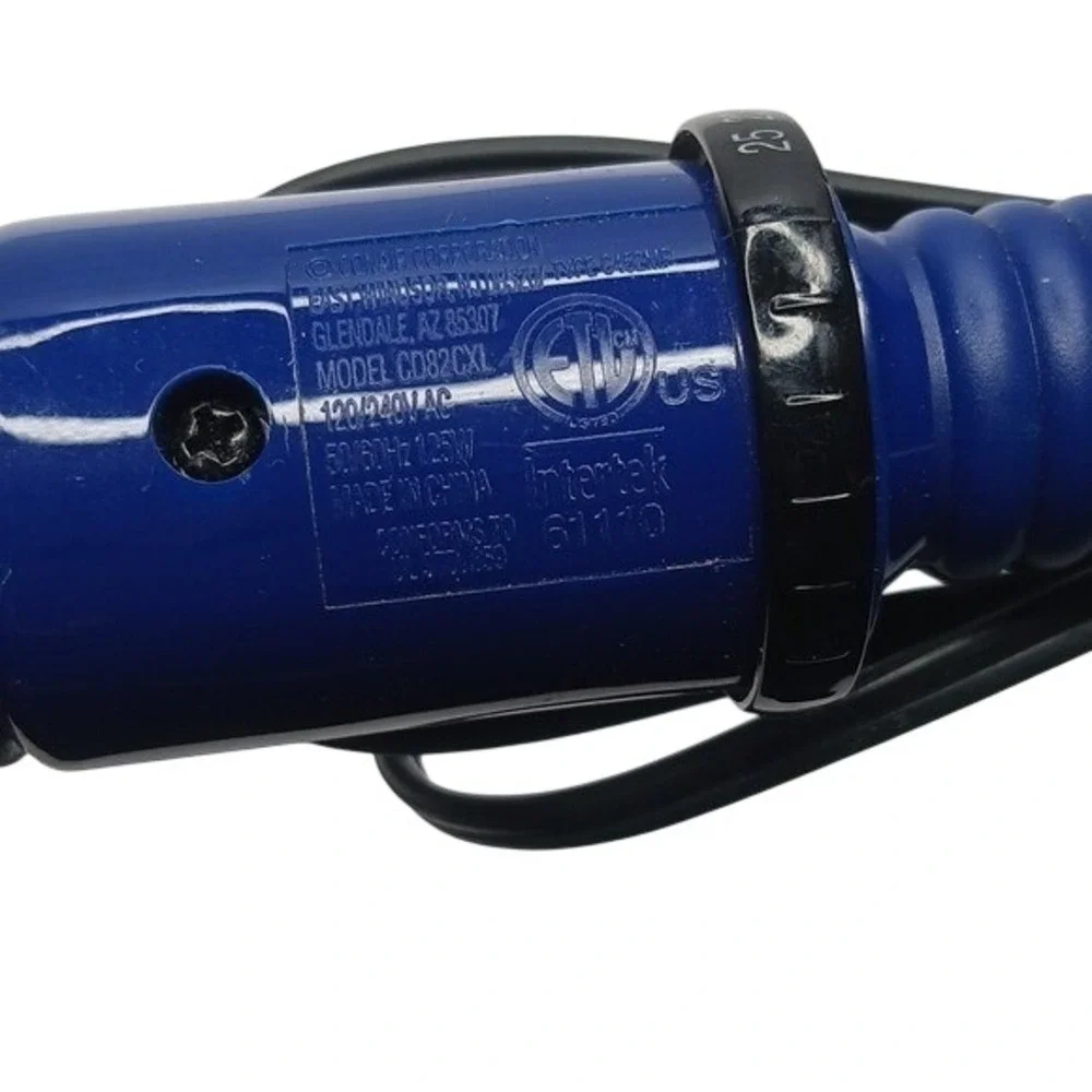 Conair Curling Iron Women 1.25 Inch Blue Bronze Instant Heat CD82CXL 25 Settings